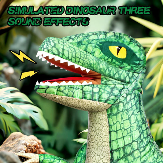 🦖 Remote Control Inflatable Dinosaur – Walking, Roaring, 360° Spinning Fun for Kids 6+