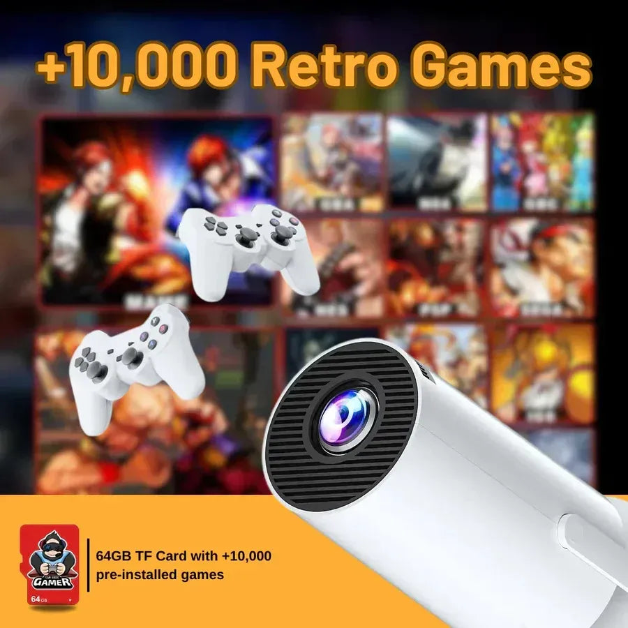 🎮 Retro Game Projector – Thousands of Classic Games, Big Screen, Plug & Play